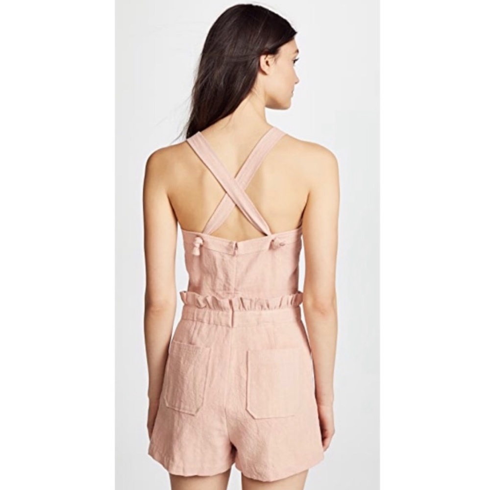 SAYLOR Roxie Linen Romper XS - Picture 3 of 11
